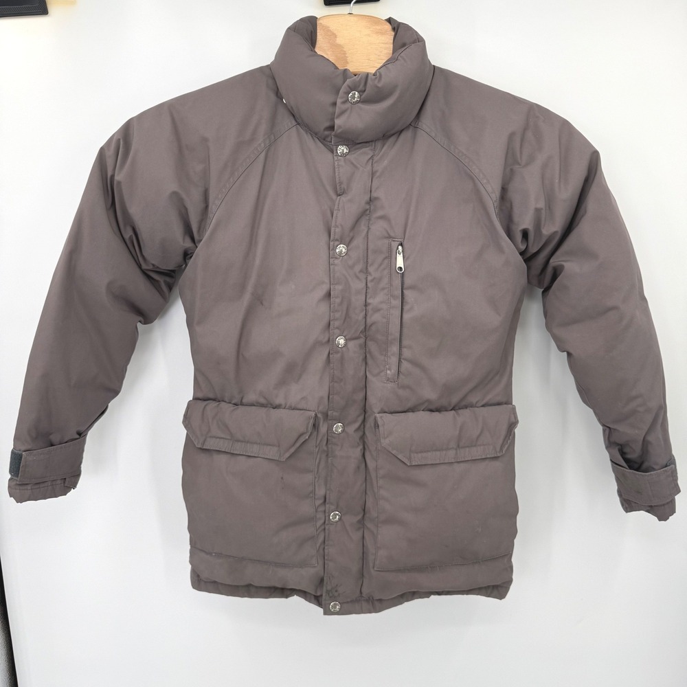 The North Face Puffer Jacket Mens S Brown Vintage No Hood Goose Down USA Made